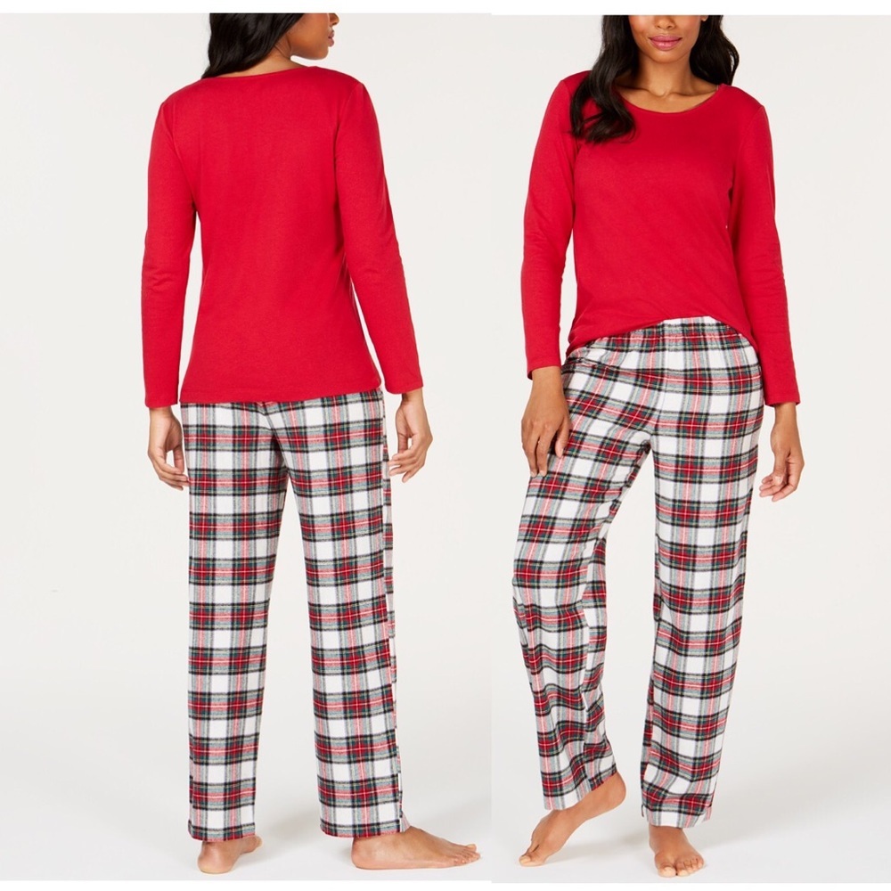 Family Matching PJ's Women's Plaid Pajama Set NWT!